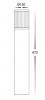 Prisma 670mm 240V Aluminium Black LED Bollard Light IP65